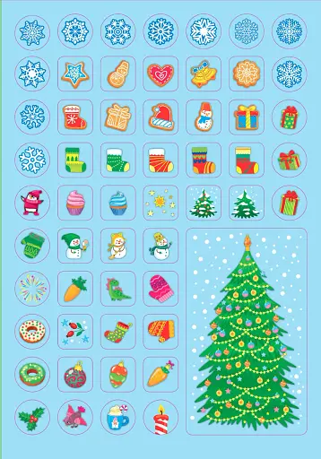 Святкові наліпки-прикрашалки. Чарівні історії - фото 4