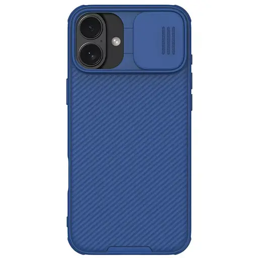 Карбонова накладка Nillkin CamShield Pro Magnetic для Apple iPhone 16, 6.1 Blue