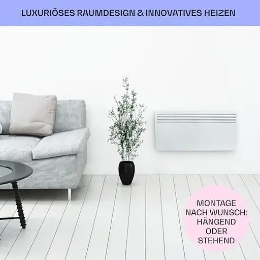 Обігрівач конвекційний Klarstein Hot spot slimcurve до 40 м кв Білий (10033016) - фото 4