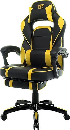Геймерское кресло GT Racer черное с желтым (X-2749-1 Black/Yellow) - фото 3