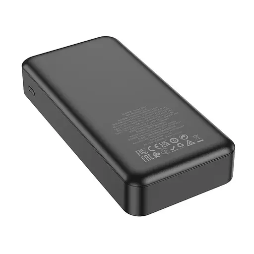 Зовнішній акумулятор HOCO J102A Cool figure PD20W+QC3.0 power bank(20000mAh) Black - фото 3