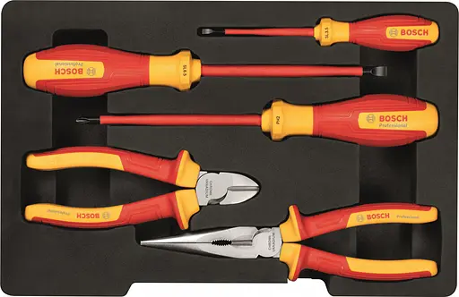 Набір інструментів Bosch Professional плоскогубці та викрутки VDE 5шт. (1.600.A02.NG2) - фото 2