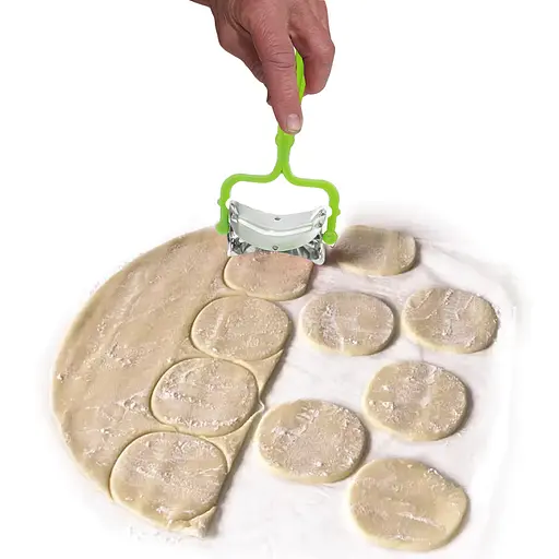 Ролик для нарезки теста кругами тесторез для хинкали, пельменей, вареников, Kitchette 83234 - фото 3