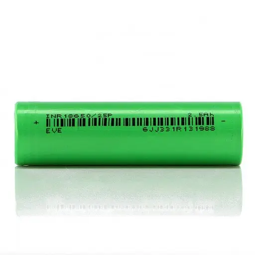 Акумулятор високострумовий Eve Li-ion 18650 2500mAh (INR18650-25P) 30A Зелений - фото 3