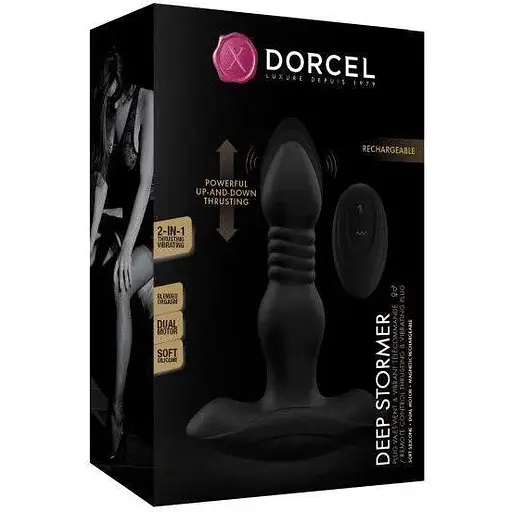 Анальна пробка з вібрацією та пульсацією Dorcel Deep Stormer - фото 6