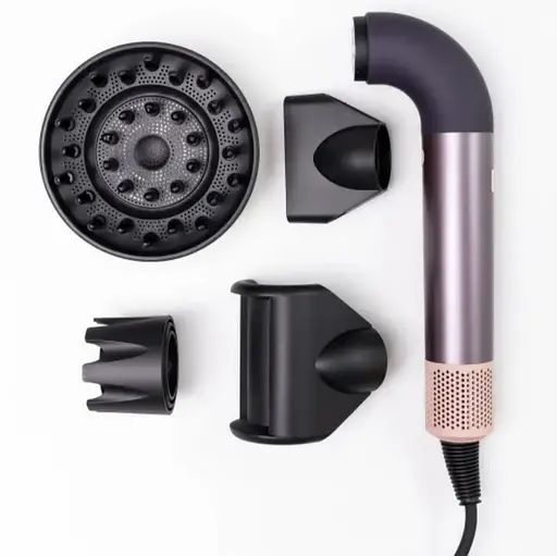 Фен-стайлер для волосся Super Hairdryer 1600 Вт 4 насадки, фіолетовий - фото 5