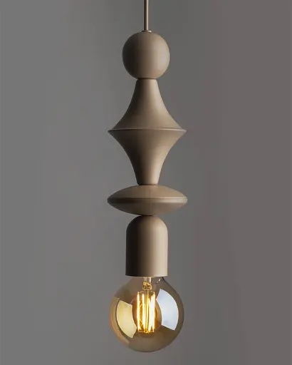 Підвісний світильник, люстра TK Lighting 10870 Tower E27 1x15W IP20 пісочний - фото 3