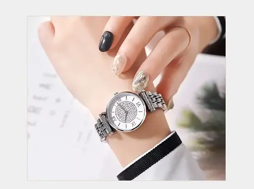 Жіночий класичний годинник Skmei 1533 Сріблястий - фото 6