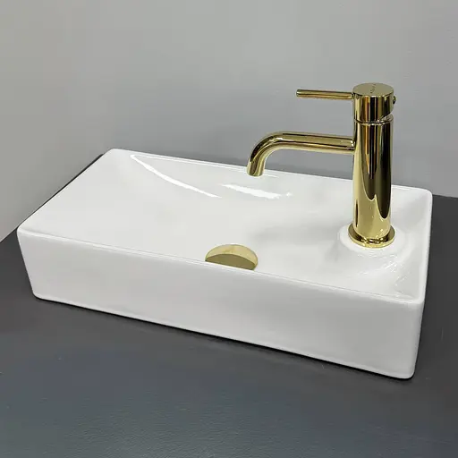 Умивальник VBI Malvizzo L white накладний підвісний VBI-015622, Білий - фото 4