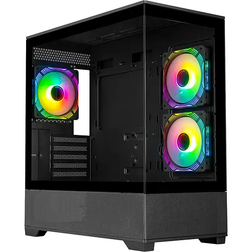 Корпус Prologix Axon GM-03AB Glass Black [146856] - фото 1