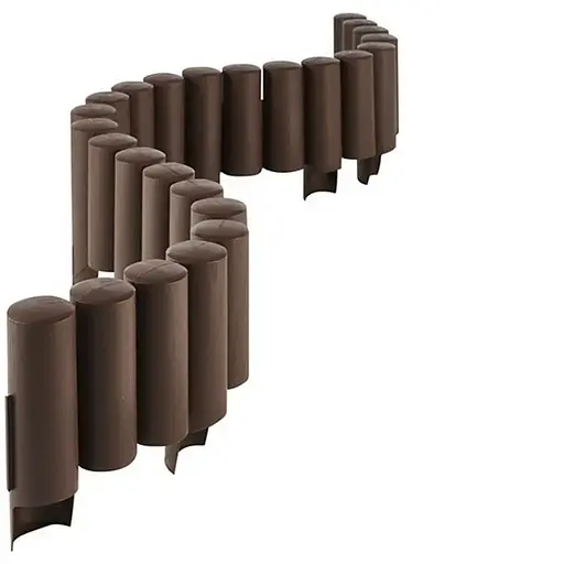 Палісад садовий Prosperplast Palisada трубчастий 2.4 м коричневий