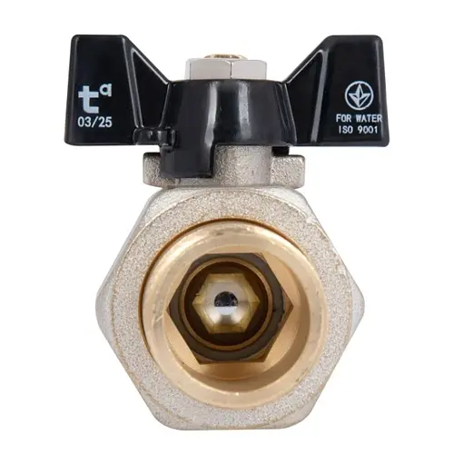 Кран шаровой Thermo Alliance "Американка" Base 3/4" ВЗ прямой, PN40, бабочка SD221W20 - фото 3