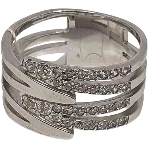 Серебряное кольцо Харьковская ювелирная фабрика с фианитами. 13753-Р 18 18,5