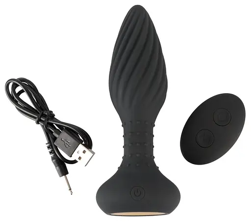 Анальна пробка Anos Finest Butt Plug Wear 15.1 см (чорний) - фото 7