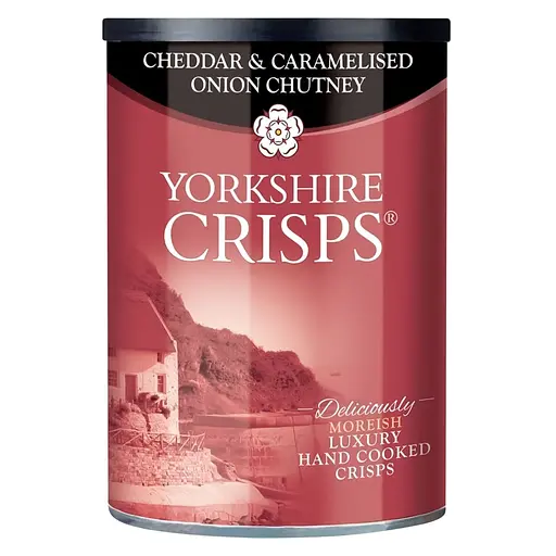 Чипси Yorkshire Crisps з сиром Чеддер та карамелізованою цибулею 100 г