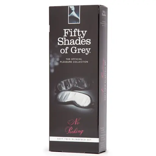 Набір масок Fifty Shades of Grey No Peeking 2 шт. чорний-білий - фото 2