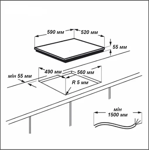 Варочная поверхность Grunhelm GPI 610 B индукционная 4 конфорки - фото 9