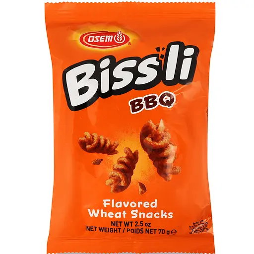 Снеки пшеничні Bissli зі смаком барбекю 70 г