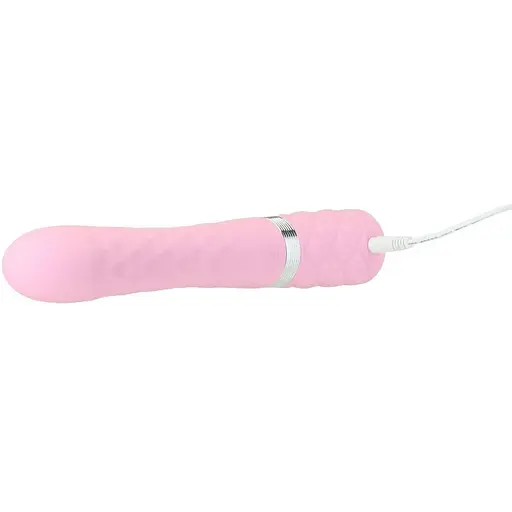 Роскошный кролик с ротацией и вибрацией Pillow Talk Lively кристалл Сваровски тройной отрост - фото 5
