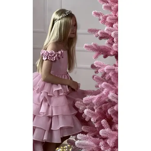 Ялинка штучна Hvoya Super Lux Marshmallow Pink 220 см засніжена - фото 5