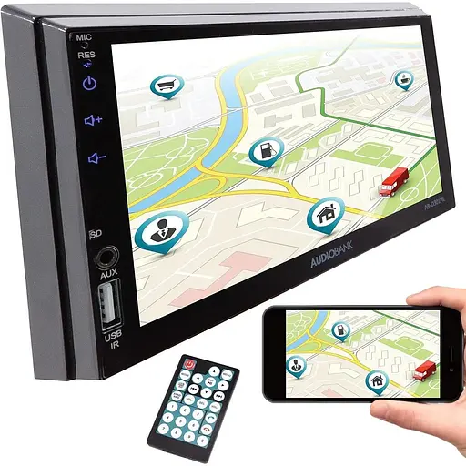 Стереосистема із сенсорним екраном Double Din Audiobank AB-D301ML 7"