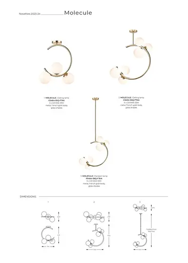 Люстра MOLECULE C0454-06Q-F7AA Zuma Line - фото 2