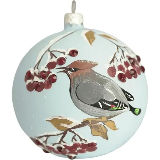 Ялинкова прикраса Санта Шоп Омелюх скло (4820001112337)