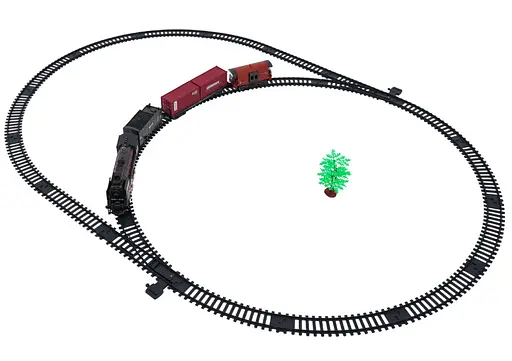 Ретро-поезд со светом, звуками и функциями дыма 138 см Ramiz - фото 4