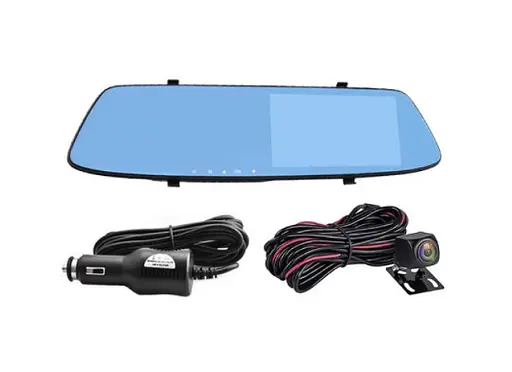 Автомобильный видеорегистратор зеркало L-9003 4,3″ Touch Screen 2 камеры 1080P Full HD - фото 3