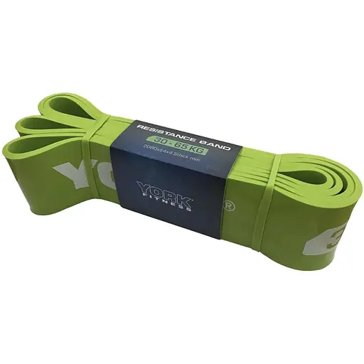 Резинка для фитнеса York Fitness 30-65кг - 2080x65x4,5 мм, салатовый - фото 3