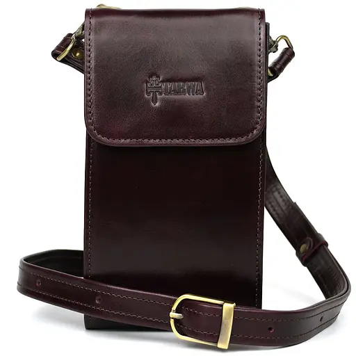 Шкіряна сумка-чохол для телефону Tarwa 18.5х10.5х3.5 см sum0028479 - фото 5