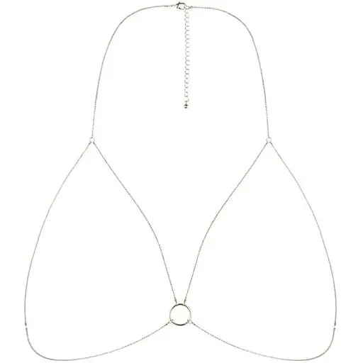 Цепочка портупея Bijoux Indiscrets Magnifique Bra Chain украшение на тело Gold - фото 2