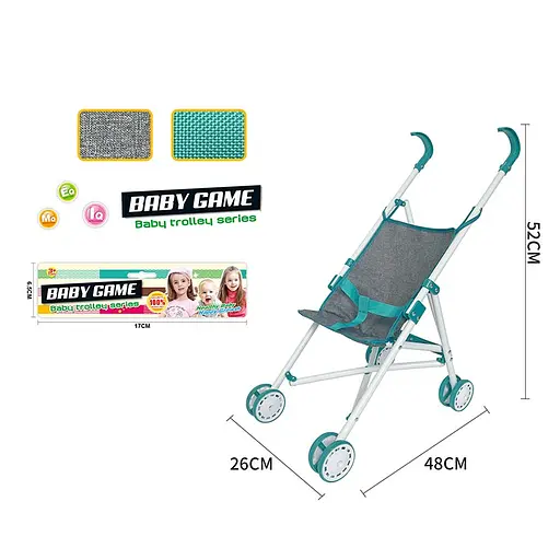 Коляска для ляльки 910-15 тростинка 26х48х52, в пакеті 30х60 см (6968237432114) - фото 6