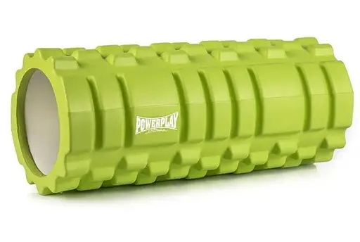 Набір для масажу та йоги PowerPlay PP_4096 (Ролик 33*14 + 2-ва мячі) Green + гумка 5.5 кг (PP_4096_Green) - фото 2
