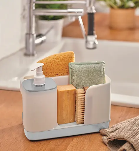 Кухонный органайзер с дозатором для моющего средства Snips, бело-серый - фото 8