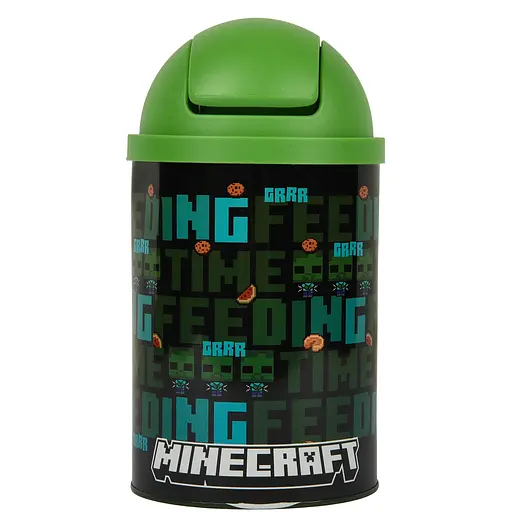 Настільний контейнер для сміття Yes Minecraft Time feeding металевий, 10х18 см (708568) - фото 2