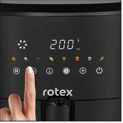 Аерофритюрниця Rotex ROM650-XL MultiFry електрична 6.5л Чорний 1700 Вт - фото 8
