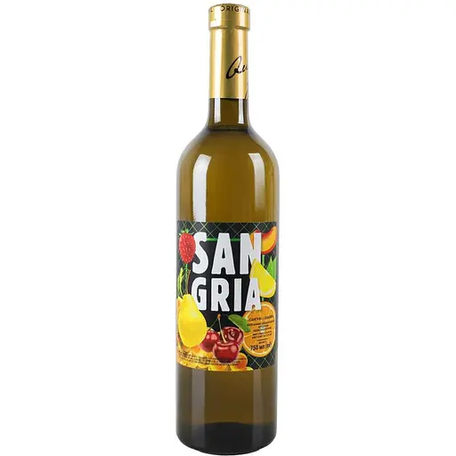 Напій винний Salute Sangria слабоалкогольний зброджений напівсолодкий білий 6-6.9% 0.75 л