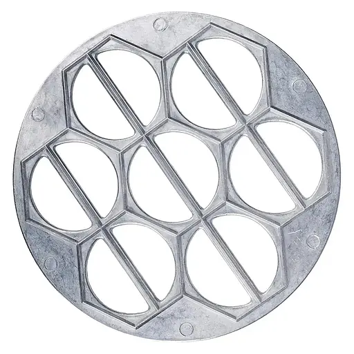 Комплект пельменниця варенниця та набір 3 дискових тісторізок: для чебуреків, пельменів, нарізання локшини, ХЕАЗ Салатовий 85034 - фото 2