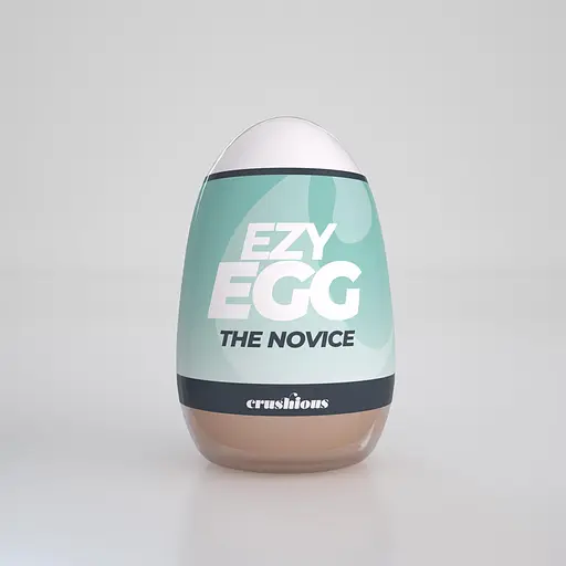 Мастурбатор яйце Crushious Ezy Egg The Novice (тілесний) - фото 2