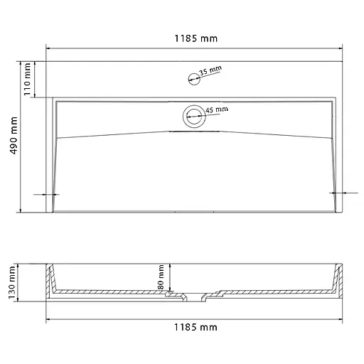 Умивальник VBI Vieste 120 grey matt накладний VBI-016803, Сірий - фото 4