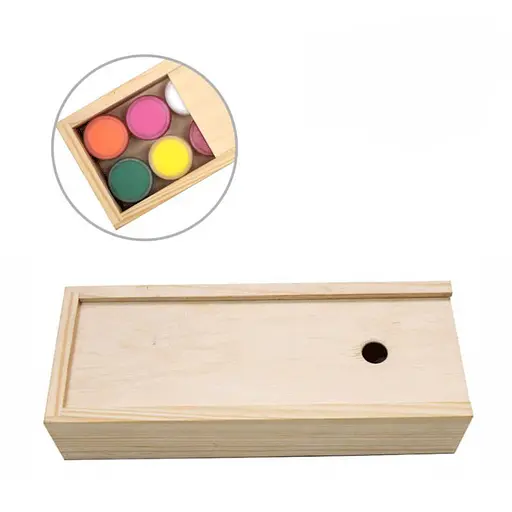 Пенал для гуаші Rosa Studio дерев'яний 24.3×9.5×5.3 см - фото 2