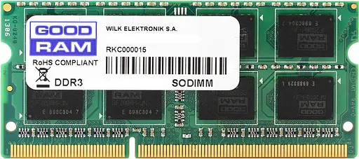 Модуль памяти SO-DIMM DDR3 8GB GoodRam 1600MHz (GR1600S364L11/8G) - фото 1