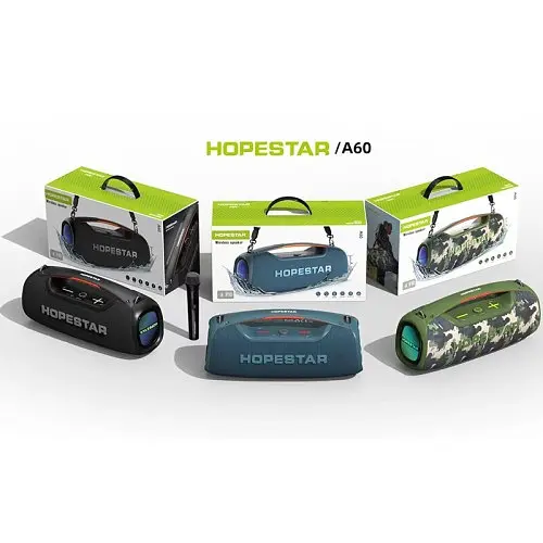 Колонка bluetooth Hopestar A60 армійський зелений - фото 2