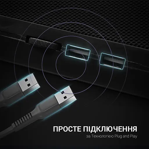 Підставка для ноутбука GamePro Tornado 17" Black (CP575) - фото 10