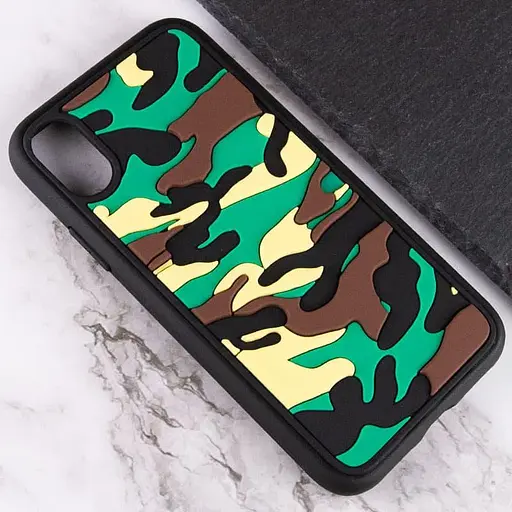 Чехол TPU+PC Army Collection для Apple iPhone XS Max 6.5 Зеленый - фото 3
