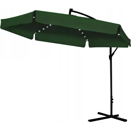 Садова парасоля GardenLine GAO1510 з LED підсвіткою Green [144769]