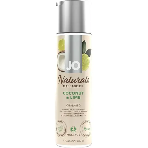 Масажна олія System JO Naturals Massage Oil Coconut & Lime, 120 мл