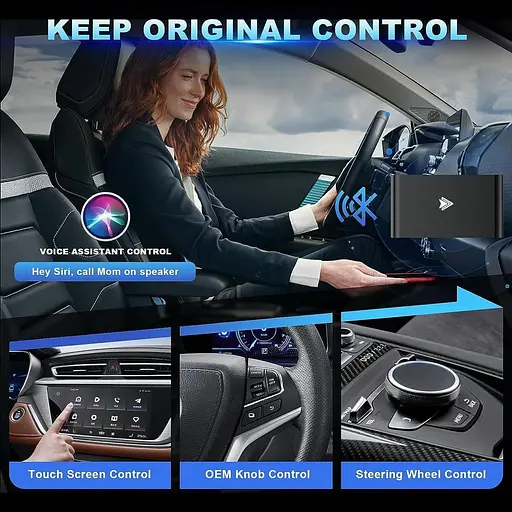 Бездротовий адаптер BEAPHIE 2 в 1 CarPlay та автоматичний бездротовий адаптер Android, бездротовий адаптер CarPlay 2024 - фото 7