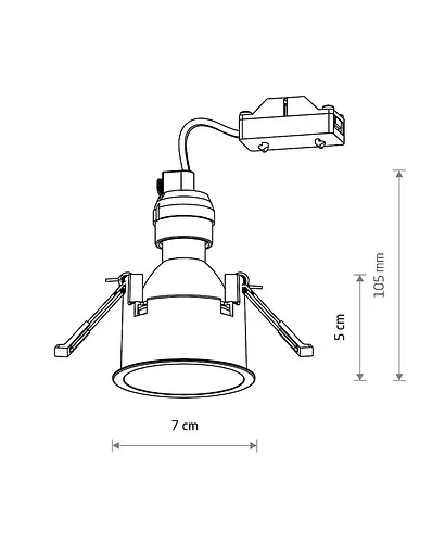 Точковий світильник Nowodvorski 10789 Cup GU10 1x10W IP20 чорний - фото 10